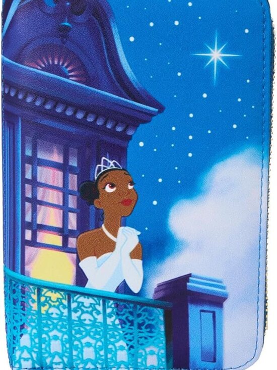 Loungefly Disney Princess And The Frog Wallet Tiana Glow Zip 15th Anniversary - Picture 1 of 6